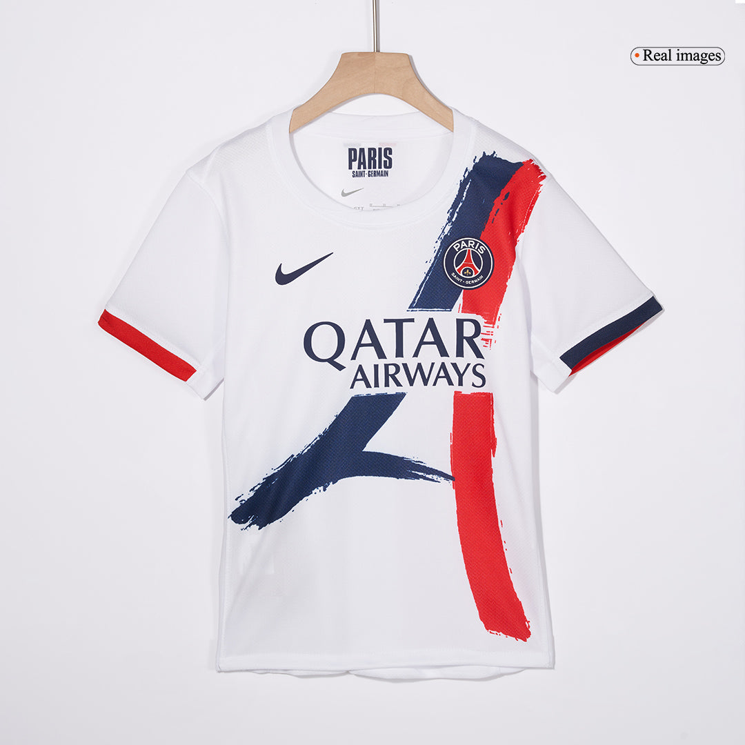 Tenue de football extérieure du PSG pour enfants (maillot + short)