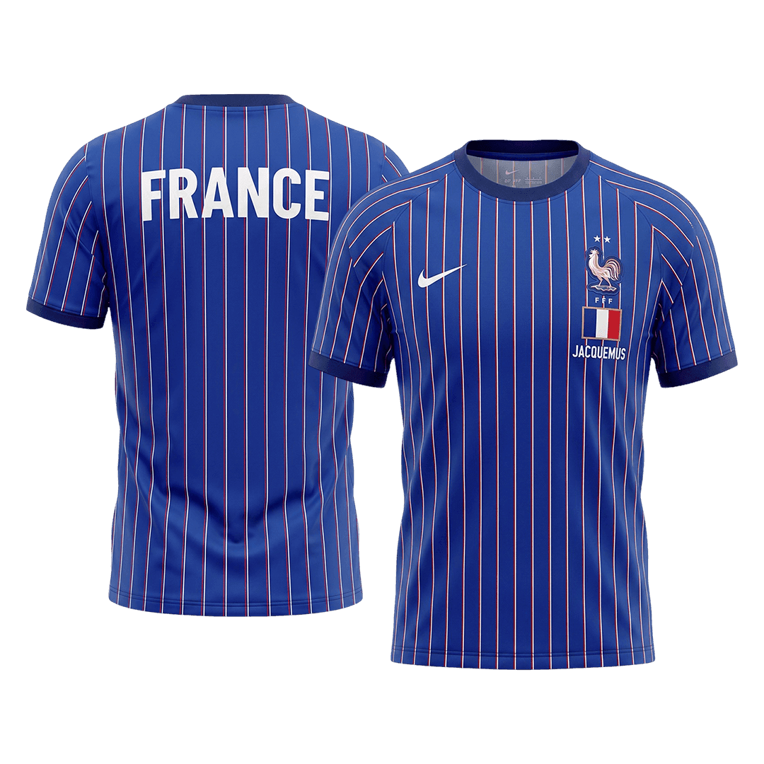 Maillot d'entraînement de l'équipe de France avant le match, Coupe du Monde 2026, bleu