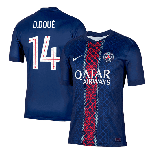 D.DOUÉ #14 Maillot de Foot PSG Domicile 2025/26 Marine