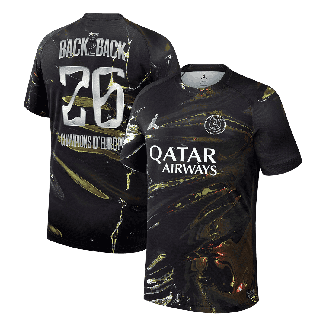 Maillot de football PSG Night Edition 2025/26 Champions d'Europe 2026 (Impression)