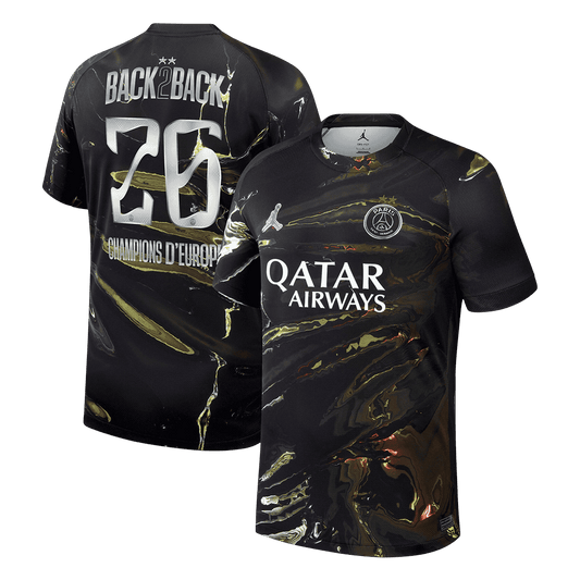 Maillot de football PSG Night Edition 2025/26 Champions d'Europe 2026 (Impression)